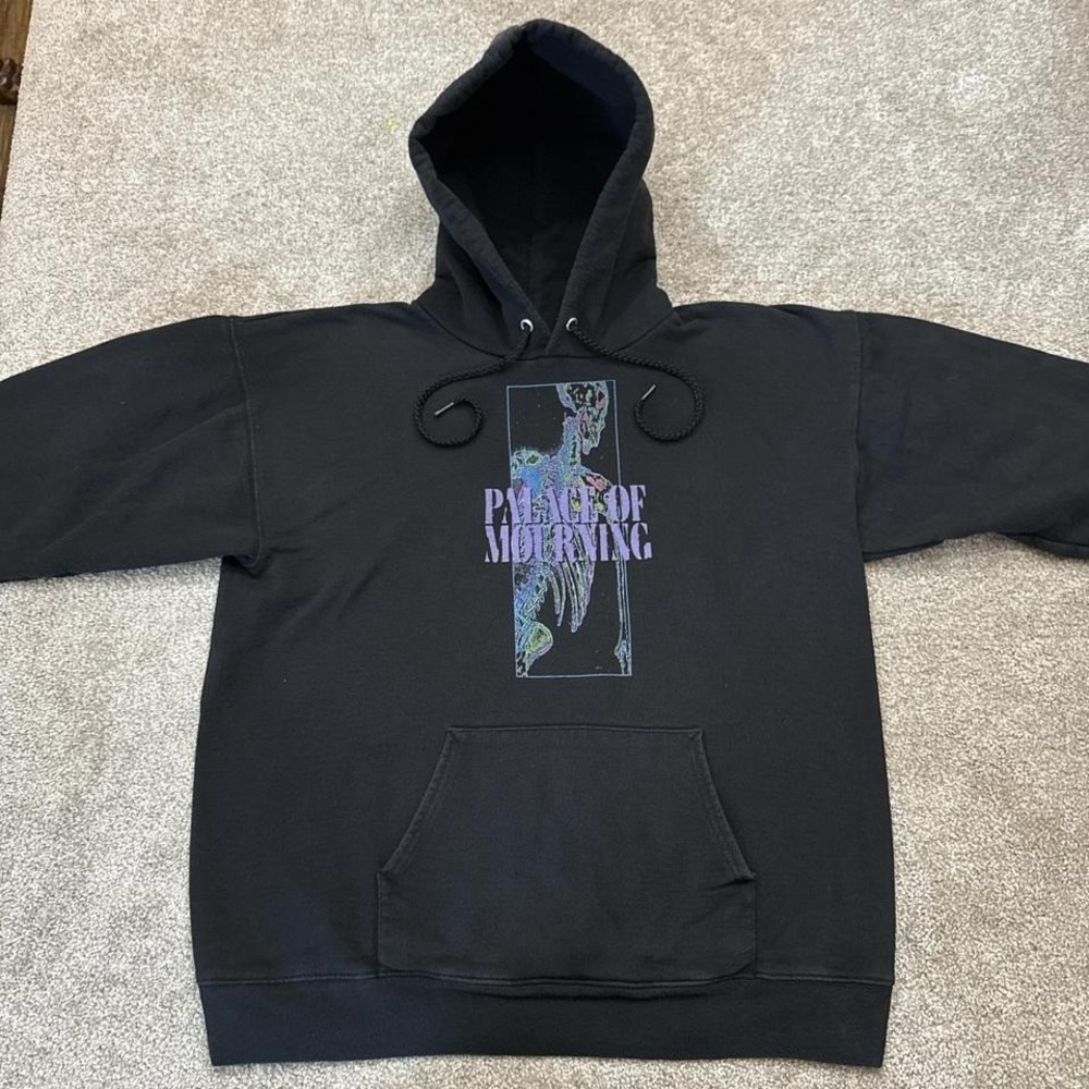 Place of Mourning Black Hoodie Hanes Ultimate Heavy Medium - Picture 2 of 8